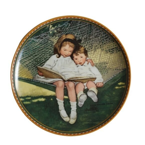 Story Time by Jessie Willcox Smith collector plate # 1553 A - Picture 1 of 3